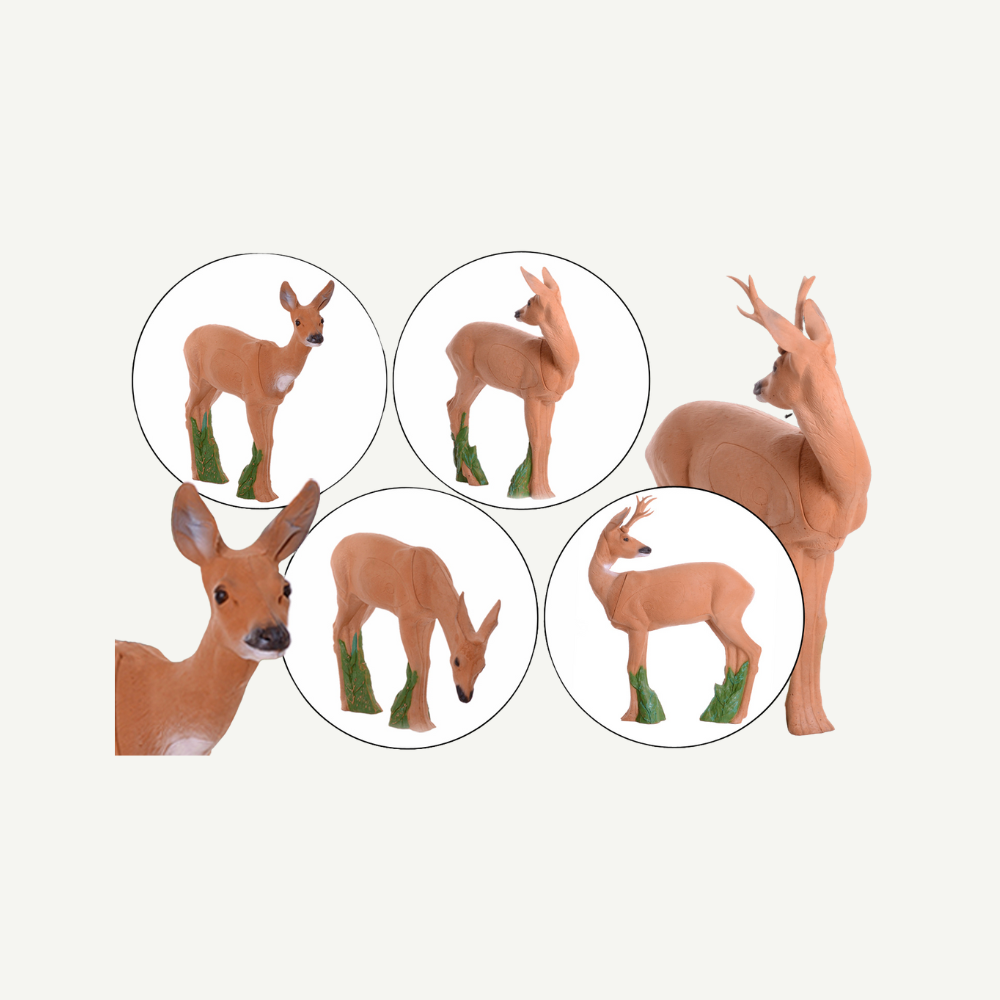 100442 IBB 3D Tier Rehgruppe mit zurückschauend Bock