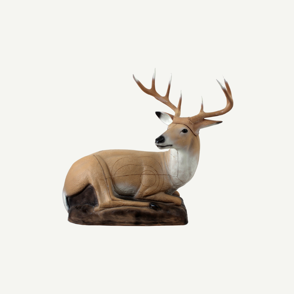 3D Tier Franzbogen Liegender Hirsch