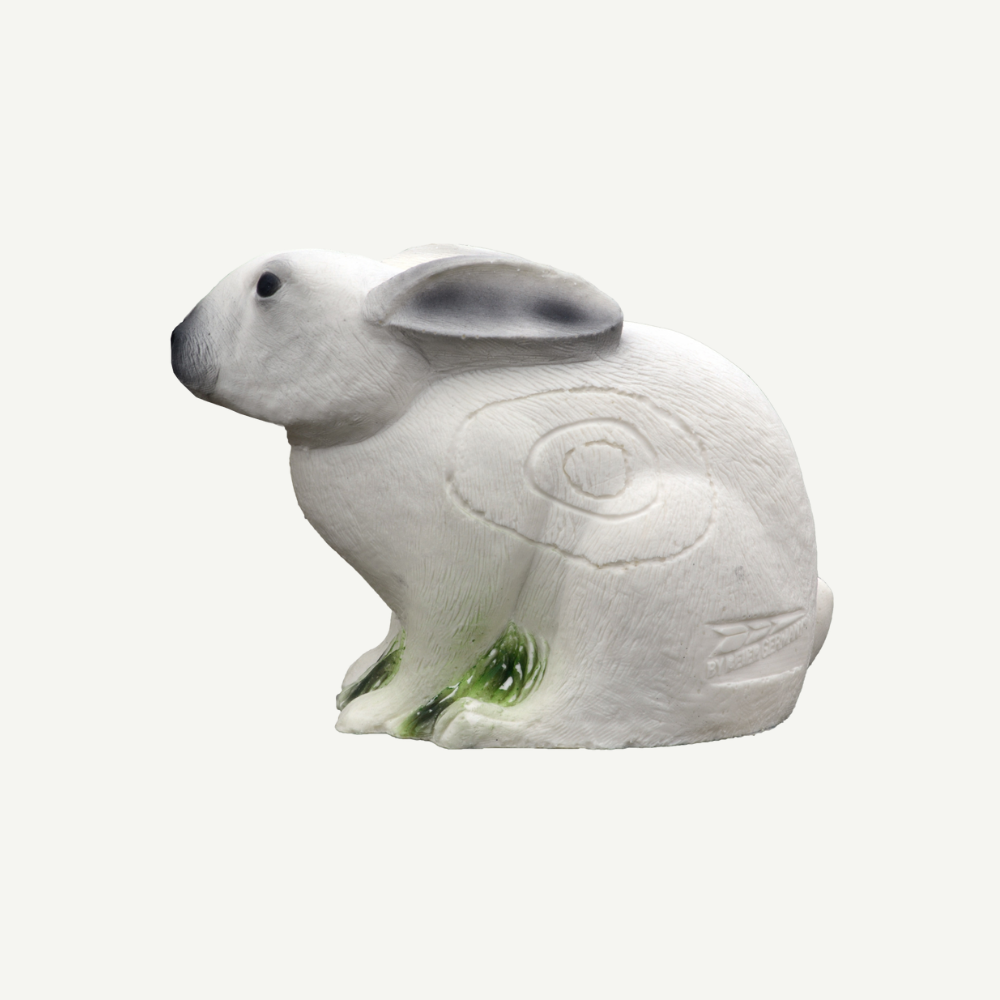 IBB 3D Tier Schneehase duckend