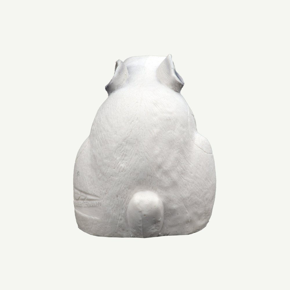 IBB 3D Tier Schneehase duckend