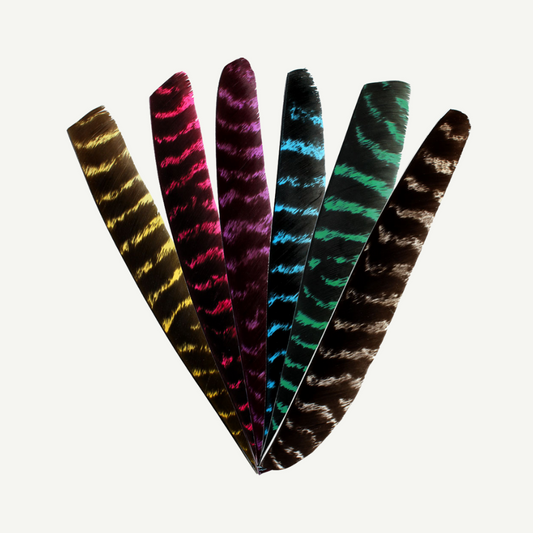 Feder RW Volle Länge naturgestreift