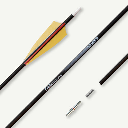 Penthalon Carbonpfeile Bandit Naturfedern 1000